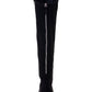 Style & Co Women's a Line Dual Zippers Cushioned Hayley Round Toe Block Heel Zip up Boots Black Size 5 M