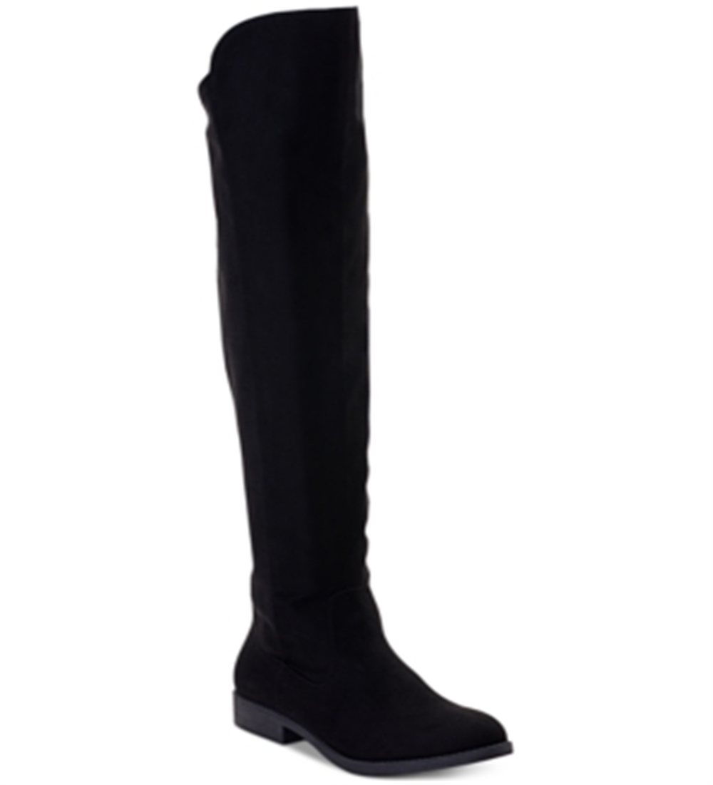 Style & Co Women's a Line Dual Zippers Cushioned Hayley Round Toe Block Heel Zip up Boots Black Size 5 M