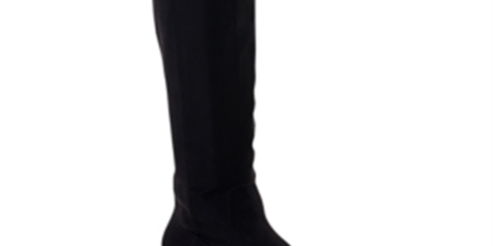 Style & Co Women's a Line Dual Zippers Cushioned Hayley Round Toe Block Heel Zip up Boots Black Size 5 M