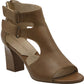 Adrienne Vittadini Women's Rea Block Heel Sandals Brown Size 10M