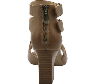 Adrienne Vittadini Women's Rea Block Heel Sandals Brown Size 10M