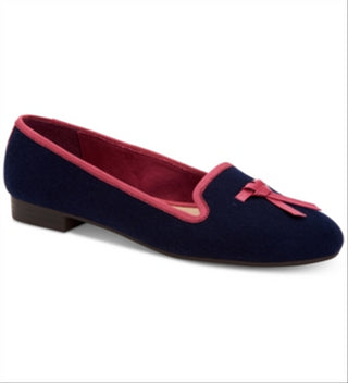 Charter Club Women's Femmie Fabric Almond Toe Loafers Blue Size 7 M