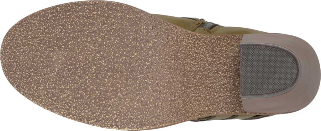 Journee Collection Womens Strap Stacked Heel Booties Green Size 7