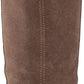 Lucky Brand Women's Fukko Canteen Suede Pointed Cone Heel Mid Calf Boot Brown Size 8 M