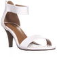 Style & Co Women's Paycee Dress Heels Sandals White Snake White Size 8.5 M