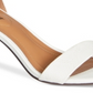 Style & Co Women's Paycee Dress Heels Sandals White Snake White Size 8.5 M