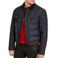 Armani Exchange Trucker Style Puffer Jacket in Navy Size XL