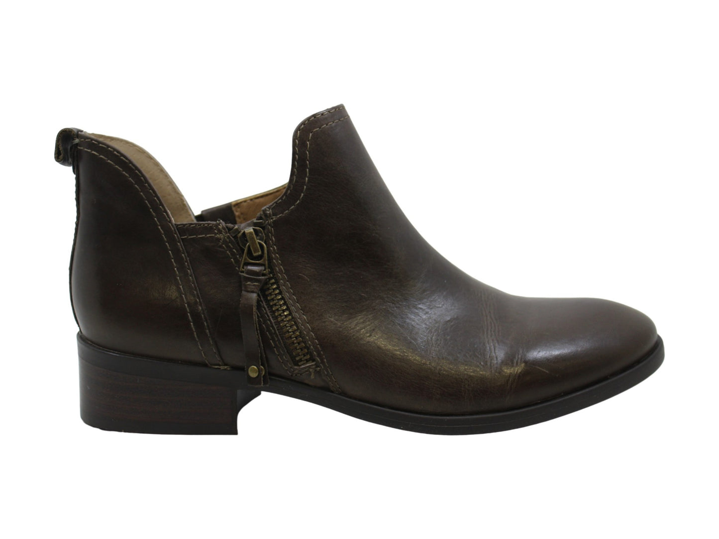 Lucca Lane Women's Casual Boots Moss Sayge Leather Bootie Green Size 8.5 M