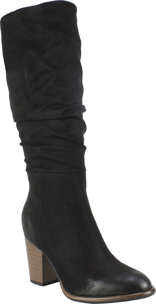 White Mountain Womens Gray Cushioned Ruched Trunell Almond Toe Stacked Heel Zip-up Heeled Boots Black Size 10 M