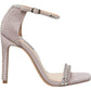 Steve Madden Womens Collette Evening Heels Jeweled Square Toe Blush Glittern Size 7.5M