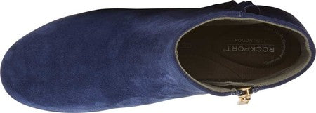 Rockport Women's Total Motion Oaklee Ruffle Ankle Bootie Blue Size 7 M