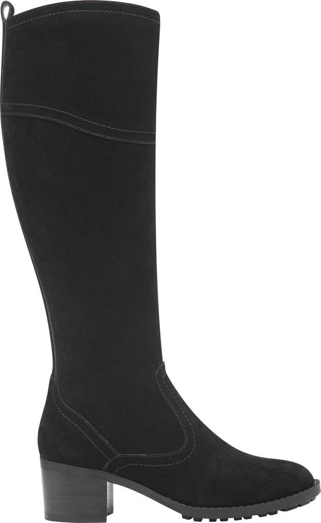 Easy Spirit Womens Grazes Leather Almond Toe Knee High Fashion, Black, Size 9.5
