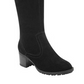 Easy Spirit Womens Grazes Leather Almond Toe Knee High Fashion, Black, Size 9.5