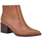 Tommy Hilfiger Womens Jetz 2 Faux Leather Ankle Boots Brown 8.5 Medium