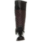 Womens CC35 Helenn Zip up Mid Calf Boots Black/Brown Black Size 8 M