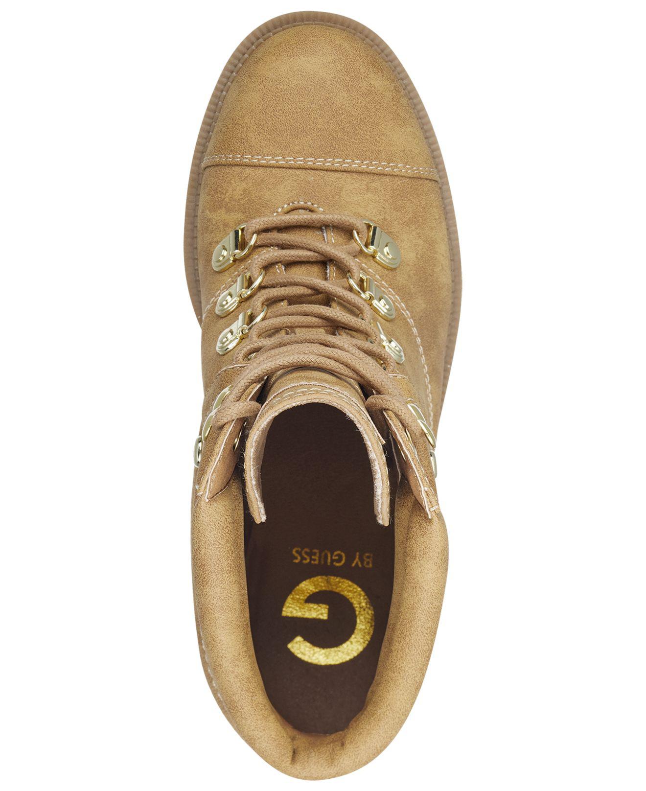 G by Guess Womens Jollyn Round Toe Ankle Fashion Boots Brown Size 5 M