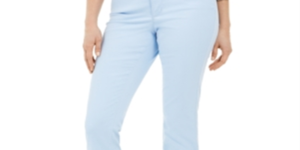 Charter Club Women's Lexington Straight Leg Jeans Blue Size 10