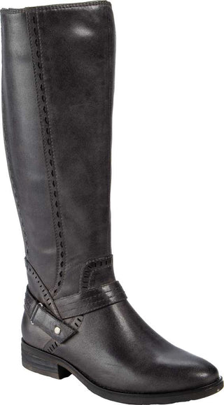 Baretraps Womens Gray Flex Gore Hook and Loop Accent Cushioned Comfort Abram Almond Toe Block Heel Zip-up Boots 8.5 M