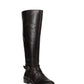 INC International Concepts Women's Fadora Boot Leather Round Toe Black