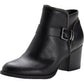 American Rag Womens Black Cushioned Buckle Accent Milly Round Toe Block Heel Zip-up Booties 9.5 M