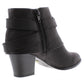 Thalia Sodi Womens Black Cushioned Comfort Buckle Accent Zipper Accent Tully Round Toe Block Heel Zip-up Booties 11 M