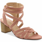XOXO Women's Eden Block Heel Dress Sandals Pink Size 10