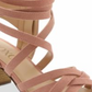 XOXO Women's Eden Block Heel Dress Sandals Pink Size 10
