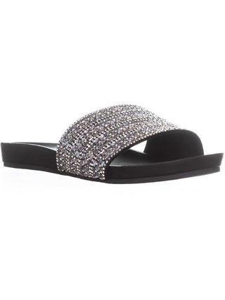 Steve Madden Women's Dazzle Embellished Sandals Black Size 7 M