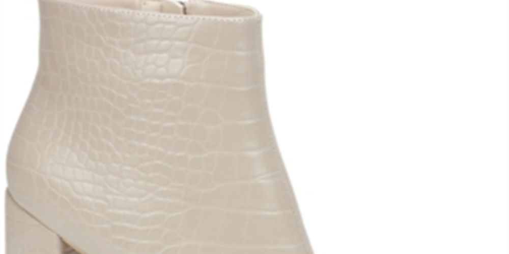 Seven Dials Felicia Women's Block Heel Booties Women's Shoes White Size 8 M