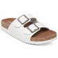 Madden Girl Women's Goldiie Footbed Sandals White Size 6.5 M