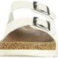 Madden Girl Women's Goldiie Footbed Sandals White Size 6.5 M