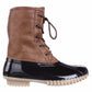 The Original Duck Boot Women's Arianna Flannel Lined Boots Brown Size 7.5
