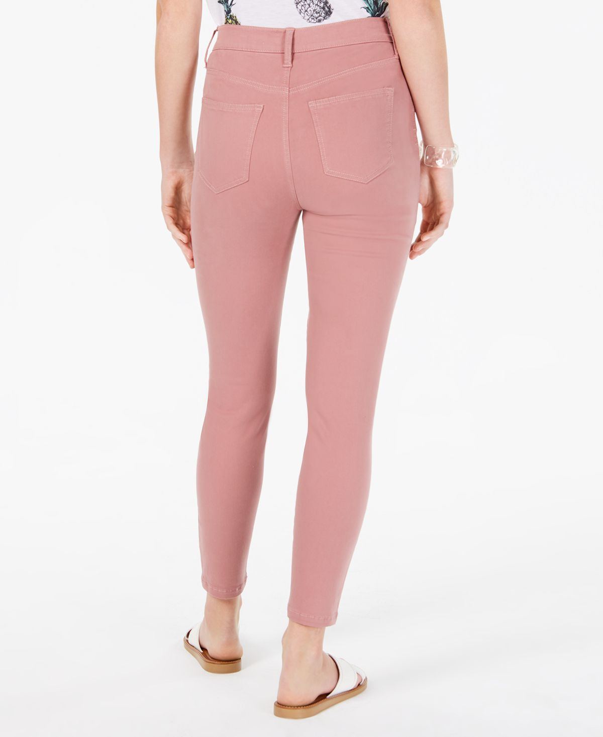 Celebrity Pink Junior's High Rise Ankle Skinny Jeans Brown Size 15