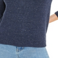 Maison Jules Women's Flecked Sweater Blue Size X-Small