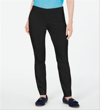 Charter Club Women's Stretch Twill Skinny Pants Black Size 8 Petite