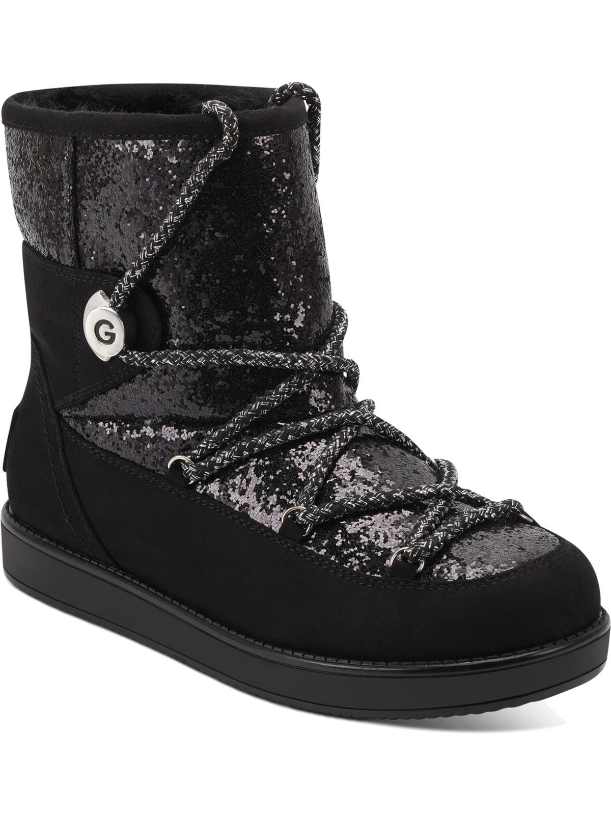 GBG Los Angeles Women's Aylan Cold Weather Flat Booties Black  Size 8 M