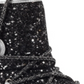 GBG Los Angeles Womens Aylan Glitter Fashion Ankle Boots Black 10 M