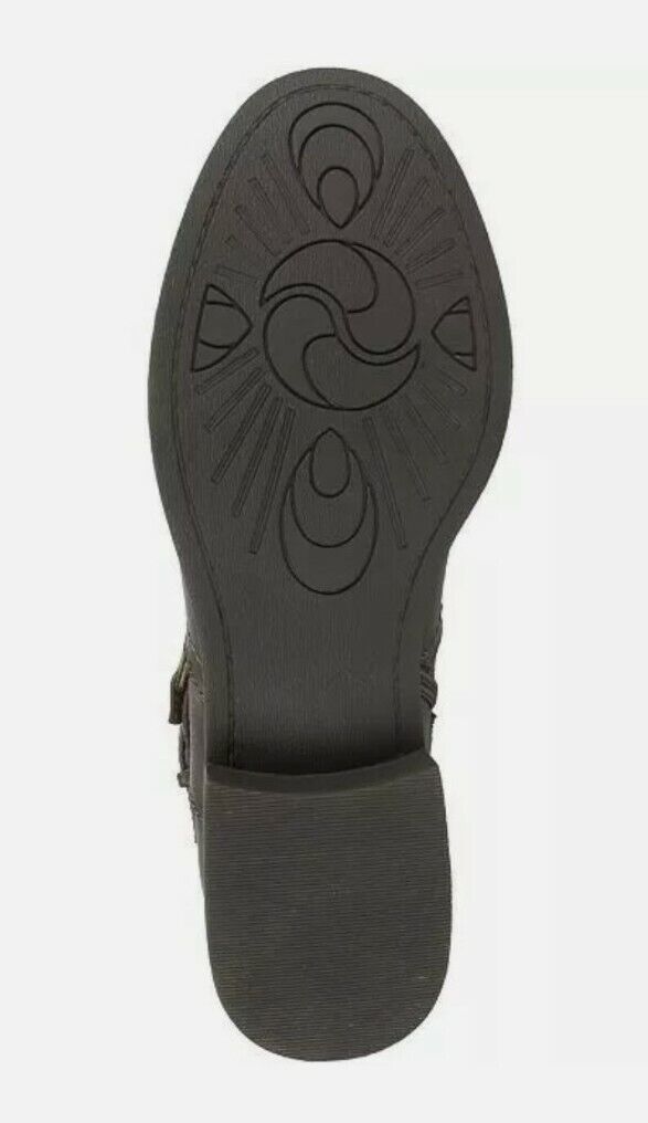 White Mountain Women's Liona Tall Knee High Boot Brown Burnished Smooth PU 9.5 M Brown