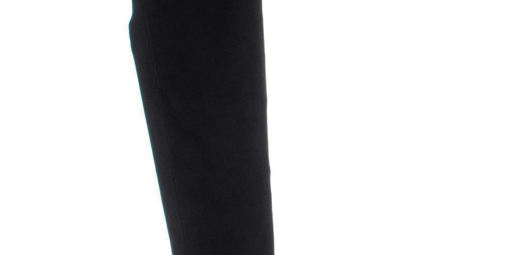 Style Company Womens Black Cushioned Hayley Round Toe Block Heel Boots Black Size 6 M