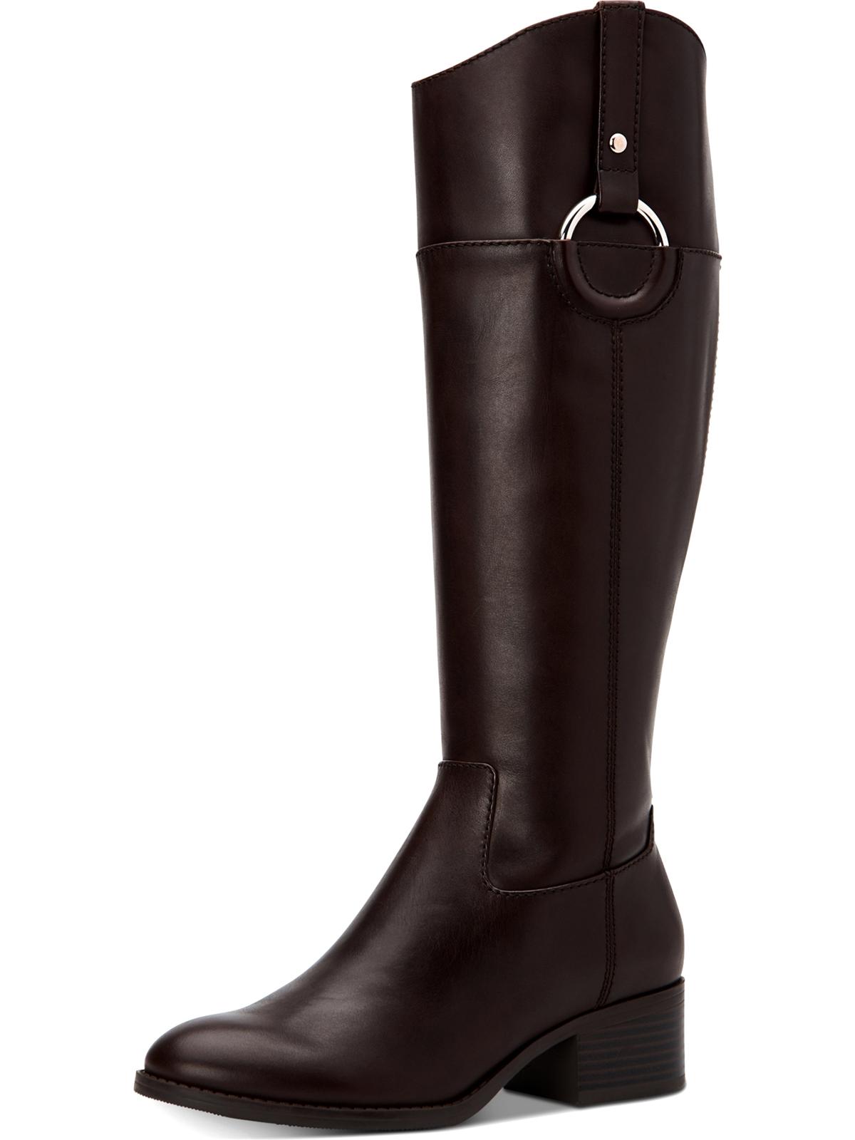 Alfani Women's Bexleyy Leather Knee Hgh Riding Boots Brown Size 5 M