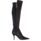 Marc Fisher Women's Thora Leather Pointed Toe Over Knee Fashion Boots Black Size 5.5 M