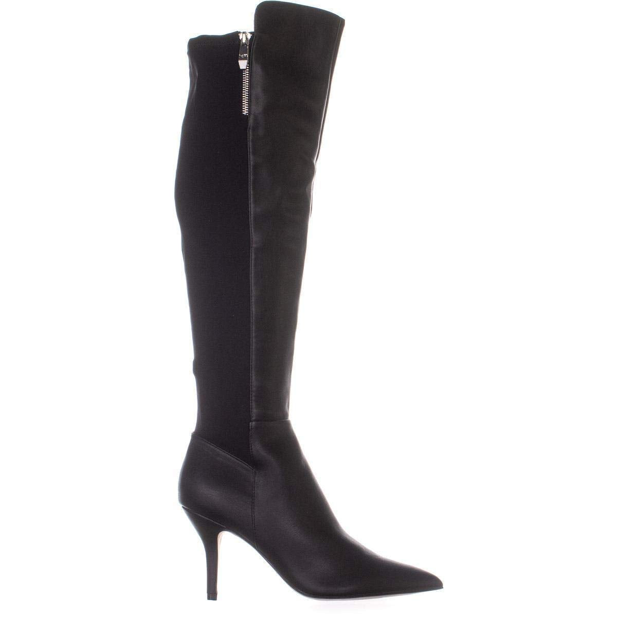 Marc Fisher Women's Thora Leather Pointed Toe Over Knee Fashion Boots Black Size 5.5 M
