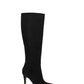 INC International Concepts Women's Taisa Almond Toe Knee High Fashion Boots Black Size 8.5 M