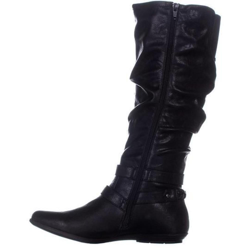 Cliffs By White Mountain Women's Fairfield Almond Toe Mid Calf Riding Boots Gray Size 8.5 M