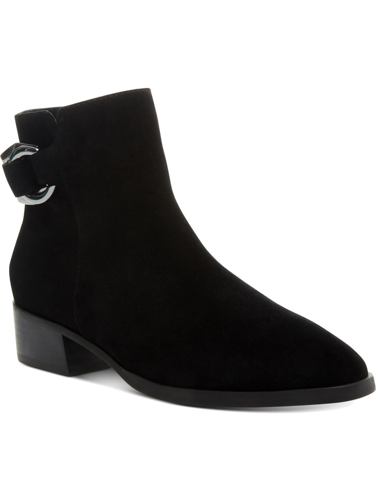 Steve Madden Women's Shoes Ringer Leather Closed Toe Ankle Fashion Boots Black Size 10 M