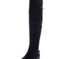 American Rag Womens Black Buckle Accent Zipper Accent Adarra Round Toe Block Heel Boots 6 M