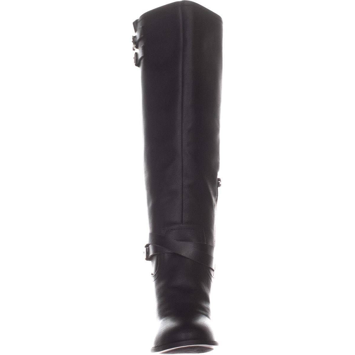 Madden Girl Women's Edrea Almond Toe Knee High Fashion Boots Black Size 9.5