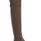 Sun Stone Womens Beige Round Toe Block Heel Zip-up Boots Brown Size 8.5