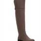 Sun Stone Womens Beige Round Toe Block Heel Zip-up Boots Brown Size 8.5