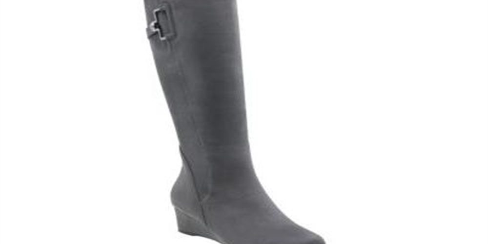 Impo Women's Glada Wedge Dress Boots Gray Size 8.5 M